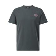 Logo T-shirt, blød bomuld, lige pasform