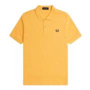 Orange Herre Polo Klassisk Stil