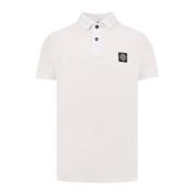 Stretch Bomuld Polo Shirt med To Knapper