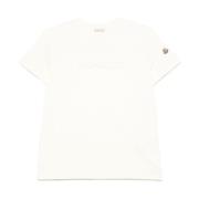 Beige T-shirts og Polos med Logo Patch