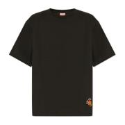 T-shirt med broderet logo