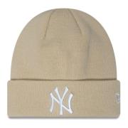 Beige Yankees Cuff Beanie