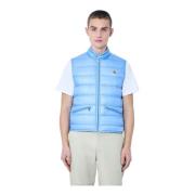 Quiltet Down Gilet med Logo Patch