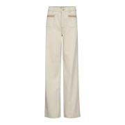 Clay Wide-Leg Jeans med Guld Detaljer