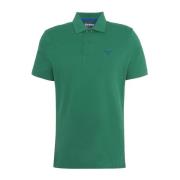 Letvægts sports polo skjorte i Racing Green