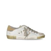 Lav Ruskind Sneaker med Guld Detaljer