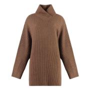 Ribstrikket Uldblanding Pullover