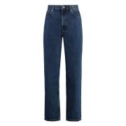 Klassiske 5-lomme straight-leg jeans