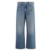 Kontraststitched Ankel Jeans