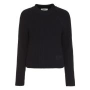 Ribbet Uld Bomuld Sweater