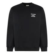 Bomuld Crew-Neck Sweatshirt Ribbed Kanter