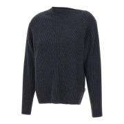 Merino Uld Boxy Sweater Grå