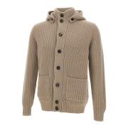 Uld Kashmir Strikket Sweater Beige