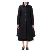 Sort Bomuld Duster Coat