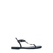 Orb Thong Sandal med Guld-tone Hardware