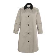 Elegant Trenchcoat Jakke Elephant Skin