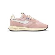 Pink og Hvide Sneakers