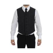 Elegant Gr Vest i Uldblanding