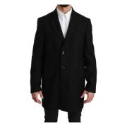 Sort Uld Formel Blazer Jakke