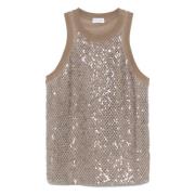 Stilfuld Cutout Paillettes Top