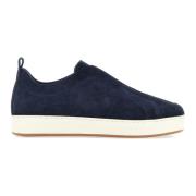 Retro-inspirerede slip-on ruskind sneakers