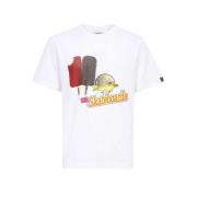 Bomuld T-shirt med Front Print