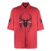 Spider Bomuld T-shirt med Sideslidser