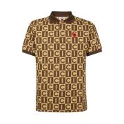 Monogram Print Polo Shirt