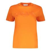 Broderet bomuld T-shirt