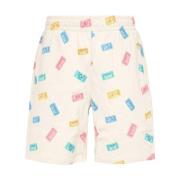 Printede bomuld Bermuda shorts