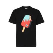 Bomuld T-shirt med Front Print