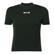 Grøn T-shirt med Grosgrain Logo