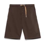 Brun Elastisk Talje Shorts