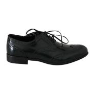 Grøn Wingtip Brogues Oxford Flats