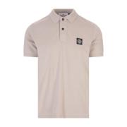 Brun Polo Shirt med Compass Logo