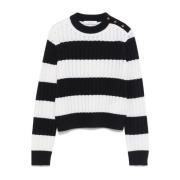 Stribet Crew Neck Sweater