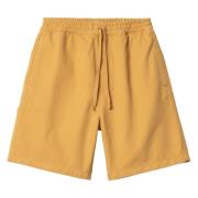 Gule bomuld Bermuda shorts med logo