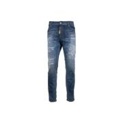 Herre Lynlås Knaphul Jeans