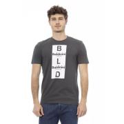 Grå Bomuld Herre Trend T-Shirt