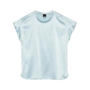 Silke Stretch Bluse Clear Blue