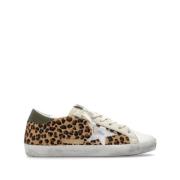 Leopard Print Sneakers Brun