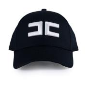 Sort Bomuld Baseball Cap med Logo