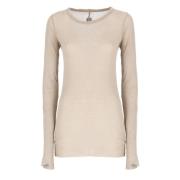 Beige Bomuld T-shirt til Kvinder