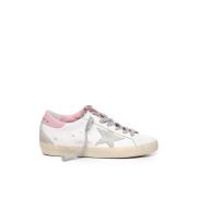 Hvide Pink Sneakers med Stjerneapplikation