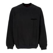 Sort Crewneck Sweatshirt Lukning Sød