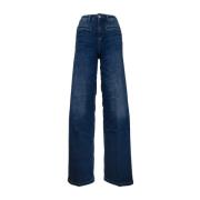 Elefant flare jeans med knaplukning