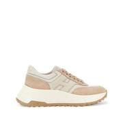 Beige Hi-Fi Sneakers med Stilfuldt Design