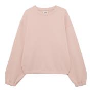 Pink Bomuld Cropped Sweater