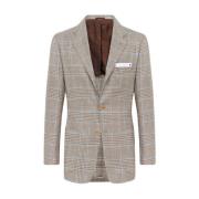 Håndlavet Glen Plaid Uld Blazer