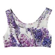 Blomstret Cropped Top Luksusstil